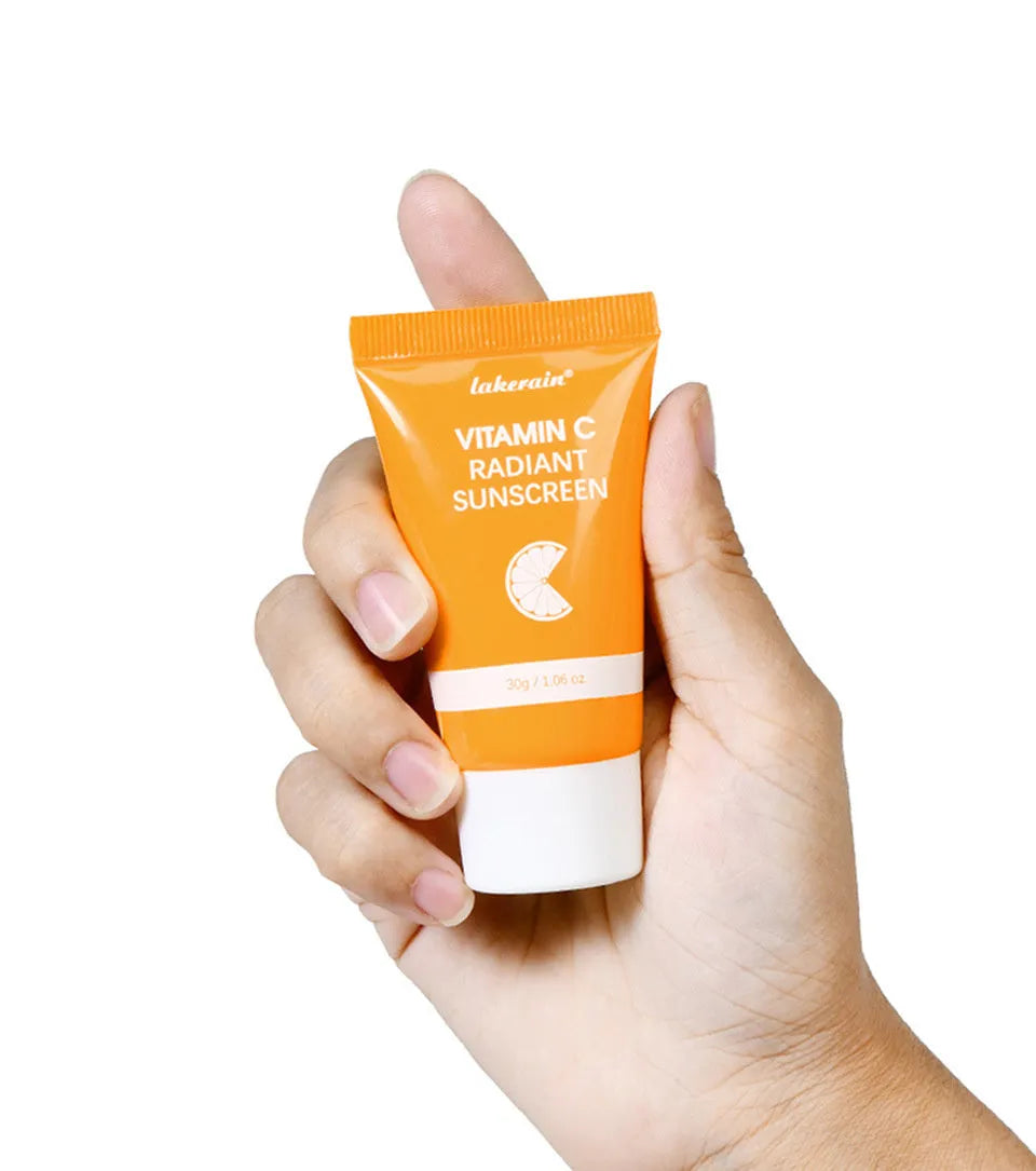 Lakerain Vitamin C sunscreen cream 30g tube for daily face moisturising and sun protection