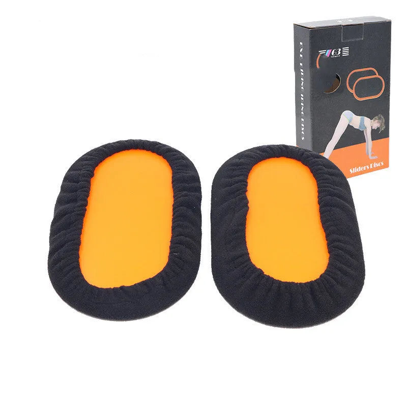 Rapid fitness sliding mat oval ABS home gym slider in blue colour on floor