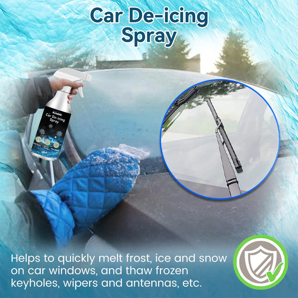 60ml car window deicing spray bottle for winter snow and ice removal