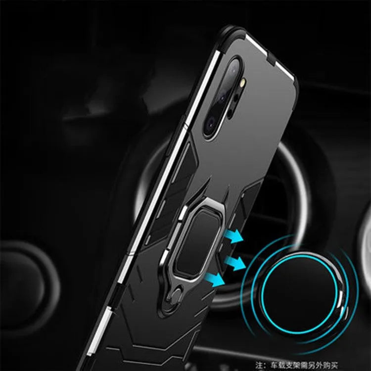 Iron Man magnetic phone case for Samsung Galaxy with metal plate for car mount compatibility in black, blue and red colours