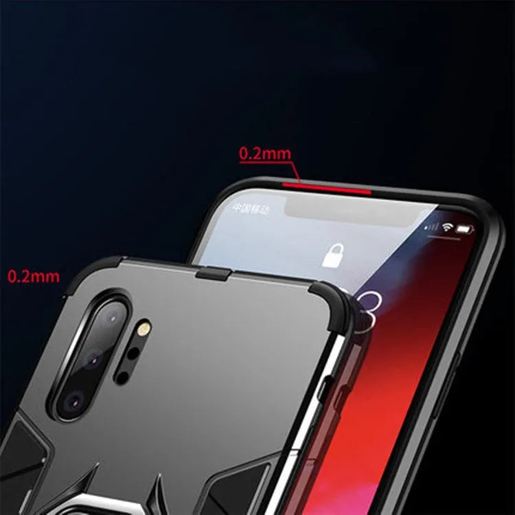 Iron Man magnetic phone case for Samsung Galaxy with metal plate for car mount compatibility in black, blue and red colours