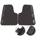Suede car window cushion protective cover 71x56cm in black on rear seat door for pet protection