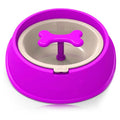 Slow feeder dog bowl anti-choke plastic puzzle bowl for small dogs, 201 x 190 x 69mm, in blue, green, purple, rose red, and yellow