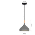 Modern zinc alloy fishline pendant chandelier with adjustable cord in a choice of six colours.