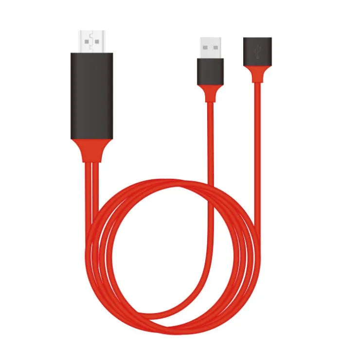 Lightning Digital AV Adapter in white for connecting iPhone iPad to TV projector or car screen with HDMI