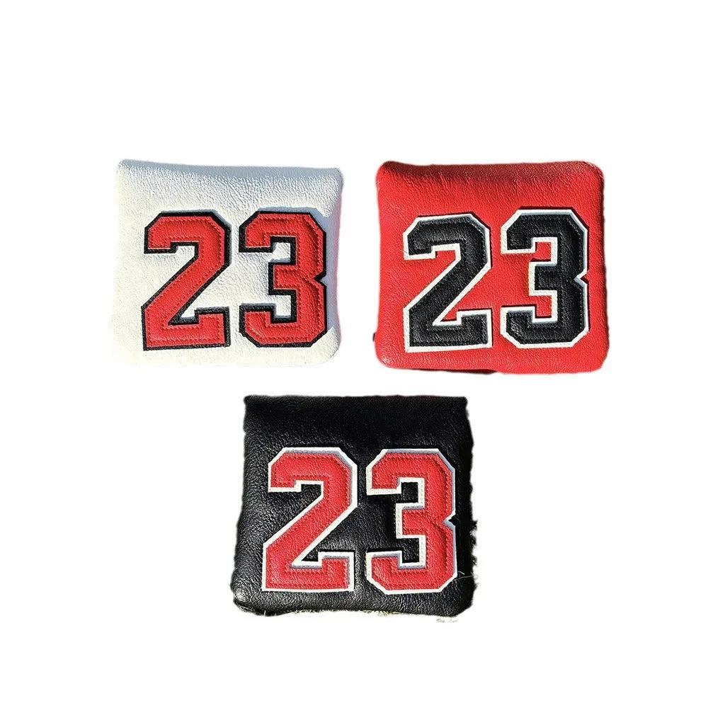 Set of four PU golf club head sleeves in a chosen colour for UT, No 1, 3/5, and Square putter woods.