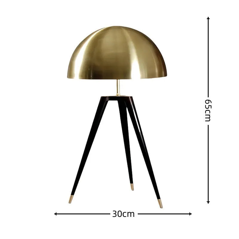 Modern simplicity metal decorative table lamp for bedside or living room with warm light option