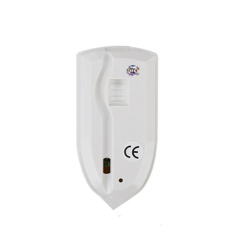 White wired PIR motion sensor detector wall mounted with 120 degree angle
