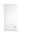 Ultra-thin 10000mAh power bank with multi-port output, in black