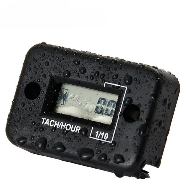 HM012 motorcycle speed timer tachometer hour meter black colour digital display