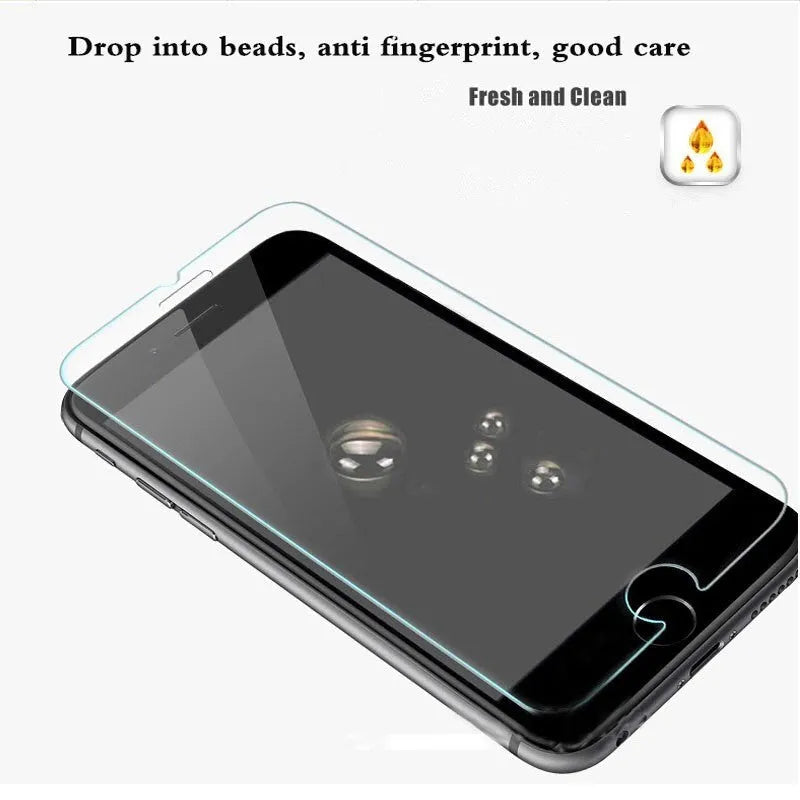 Tempered glass phone screen protector with 9H scratch resistance and 99% light transmittance