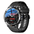 Sports smartwatch with dual cameras, touchscreen display, GPS positioning and heart rate monitoring features