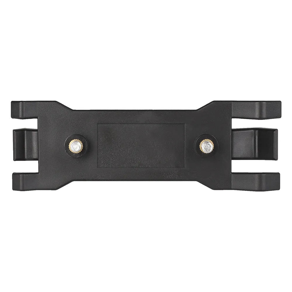 Black ABS plastic umbrella clip for iPhone tripod mounting during rainy filming