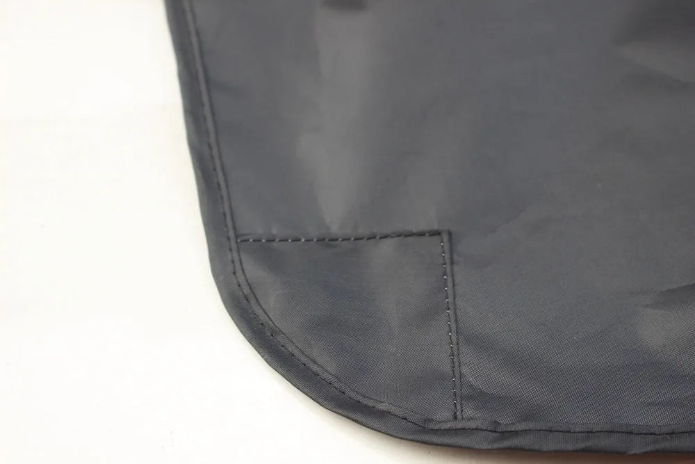 Magnetic car windshield snow cover 210x120cm, black polyester umbrella cloth with silver back, magnets and ear clips