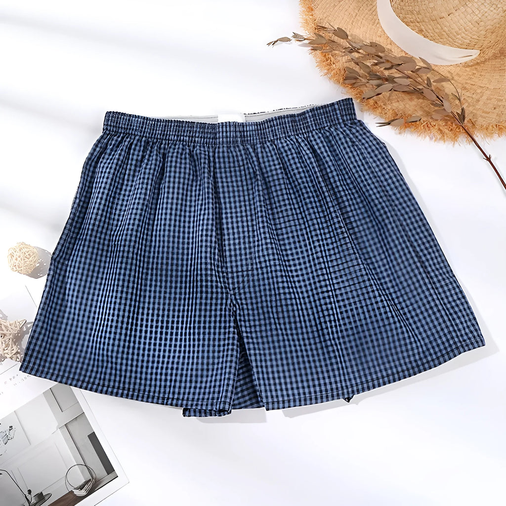 Arrow Pants men's cotton loose boxer shorts mid waist plus size breathable quick dry shaping