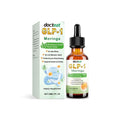 30ml glass bottle of NAD+ and NR health supplement drops with dropper.