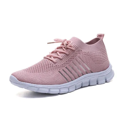 Women's high-cut lace-up casual sneaker in multiple colours on a flat heel with rubber sole
