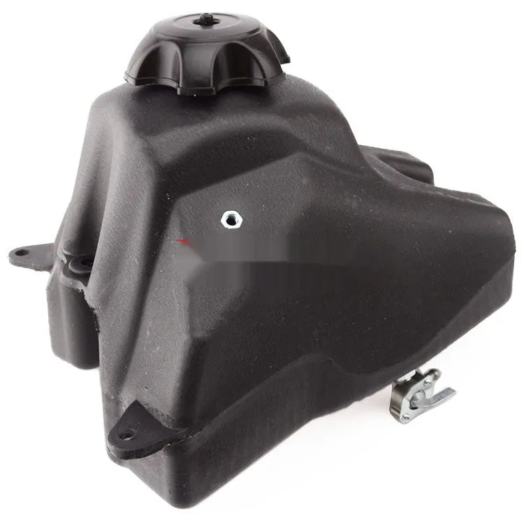 CRF50 plastic fuel tank with cap, 24x14x25cm and 0.9kg, for scrambling motorcycle use