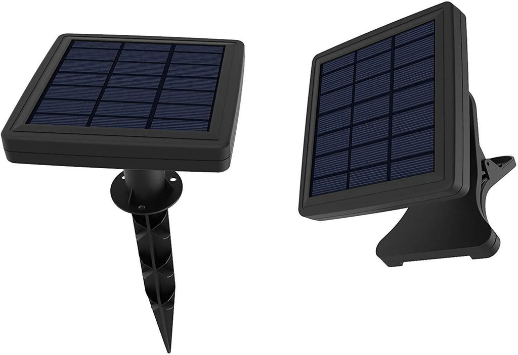 Waterproof solar-powered LED string lights with PVC shell for outdoor garden and patio use.