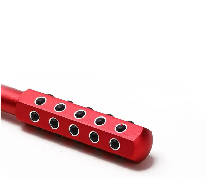 Beauty rod roller massager made from aluminium alloy and niobium, size 19 mm by 193 mm