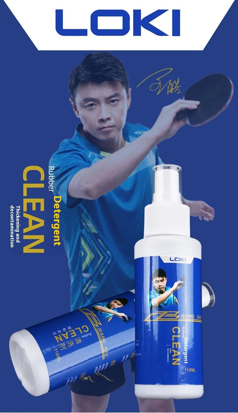 110ml table tennis rubber cleaning liquid bottle with sponge applicator