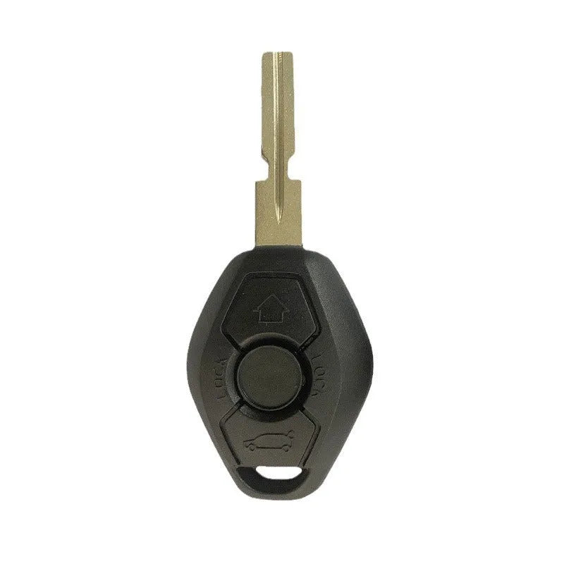 BMW three-button straight blade remote key replacement with ID44 chip