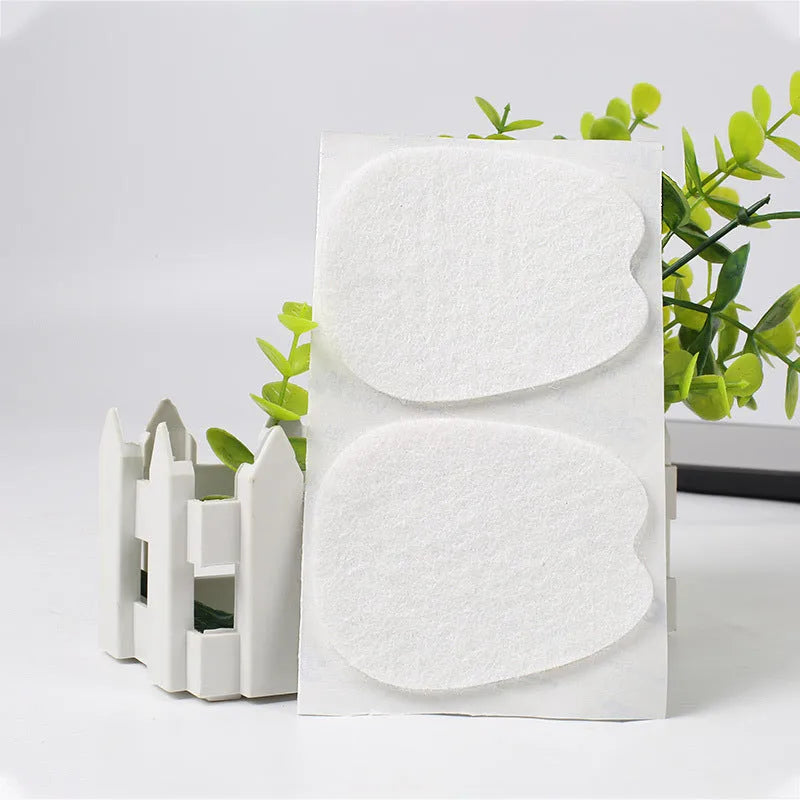 White thin felt shoe tongue stickers for front palm anti-wear protection
