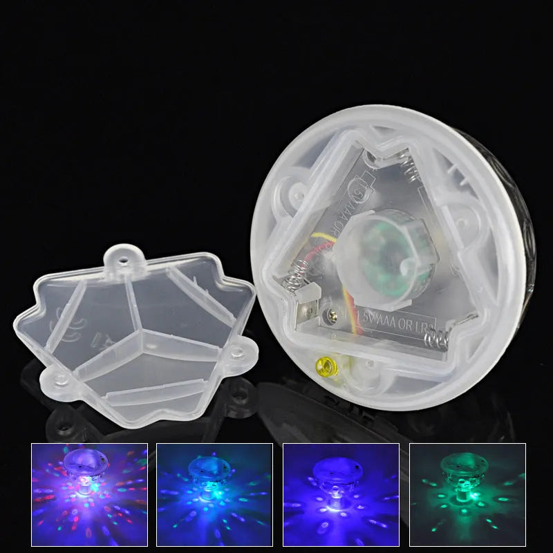 Floating LED bath lamp 8cm cube waterproof light for bathtub and swimming pool
