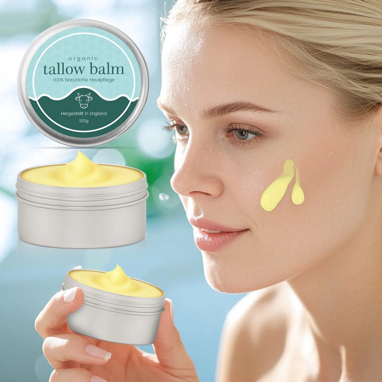 100g jar of Non-Standard Cow Fat deep hydrating moisturising face cream