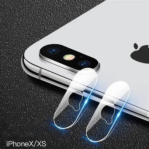 Tempered glass camera lens protector film for iPhone rear camera, high definition, set of 2