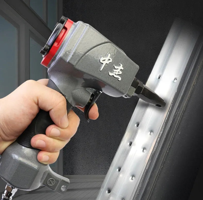 DK30 model pneumatic metal sheet punching nail gun for fabric and leather work.