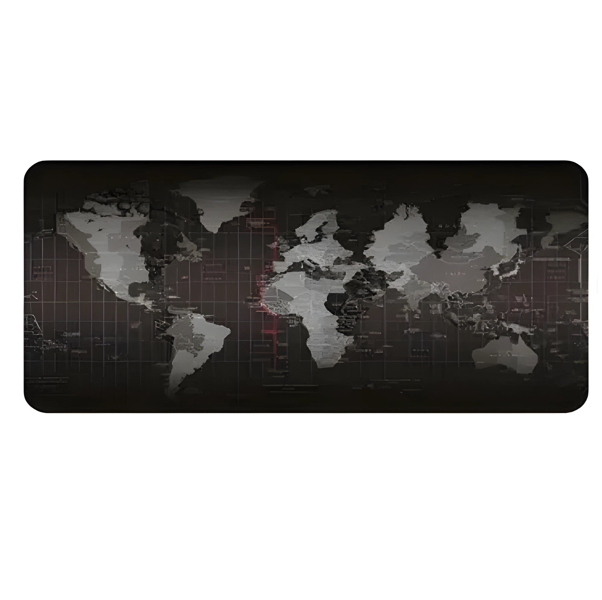 Locking oversized non-slip thick rubber keyboard and mouse pad, 300x700x2mm, on a desk