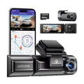 2K driving recorder dash cam with front and rear cameras, 3.0 inch screen, and mounting bracket