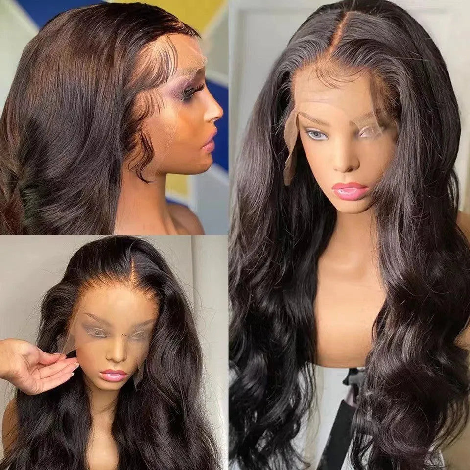 Front lace synthetic wig in colour M1307 1B, high temperature fibre, available in 20INCH to 32INCH lengths