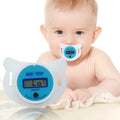 Baby pacifier digital thermometer for infants in blue and pink colour options