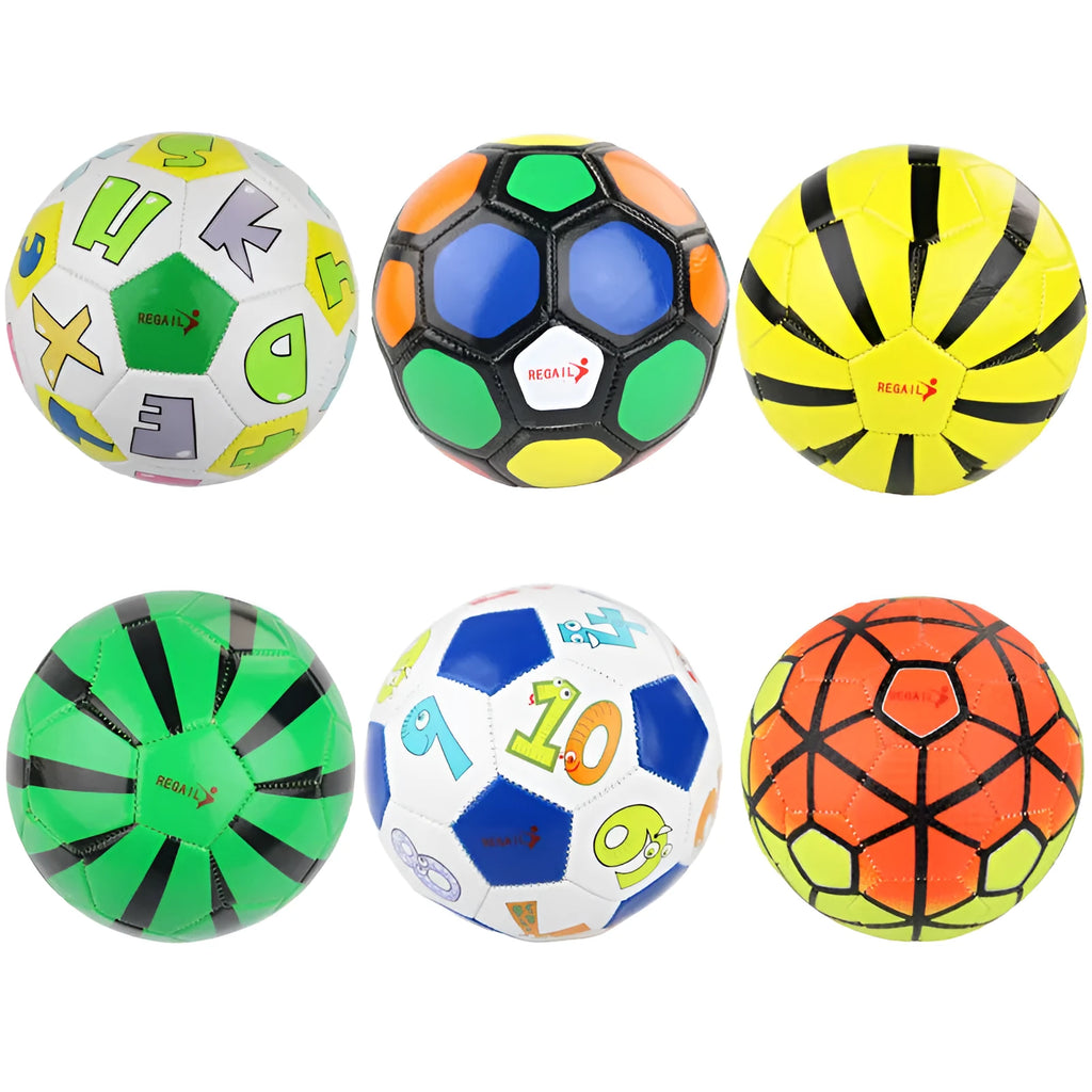 REGAIL No. 2 soft leather children's football in colourful design