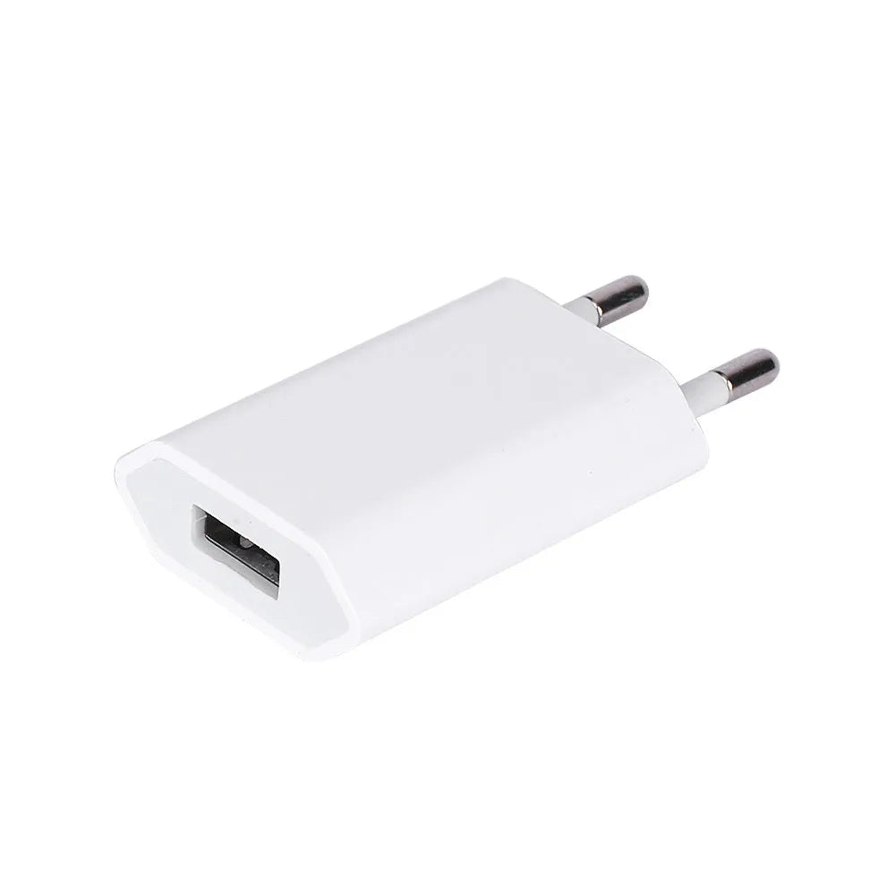 5V 2A USB wall charger and cable for iPhone and iPad charging