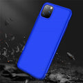 Three-section PC back cover for Apple iPhone 11 in black, blue, gold, pink, and red solid colours
