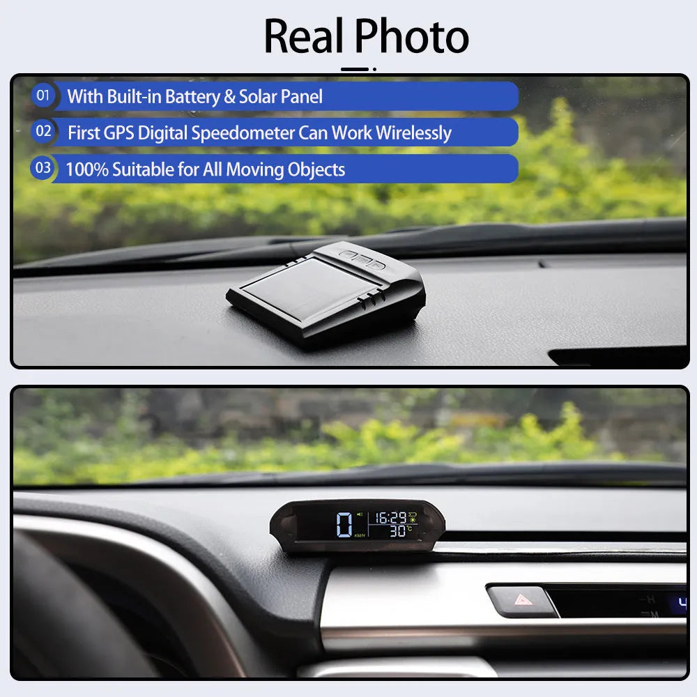 Car head-up display GPS solar alarm X98 model 10x8x3cm ABS+PC