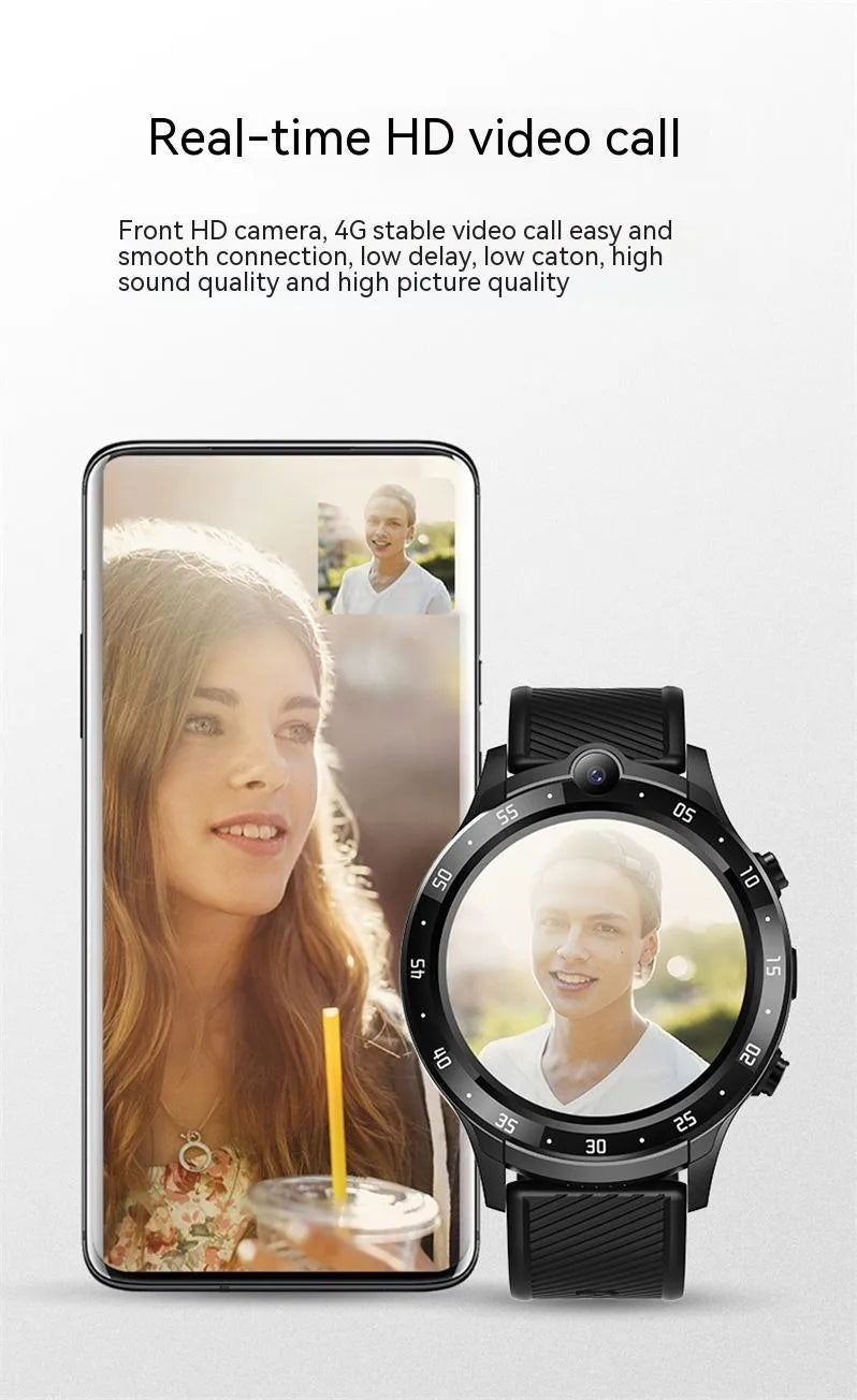 Smart Watch Watch3 black touch screen with Bluetooth calling and fitness tracking features