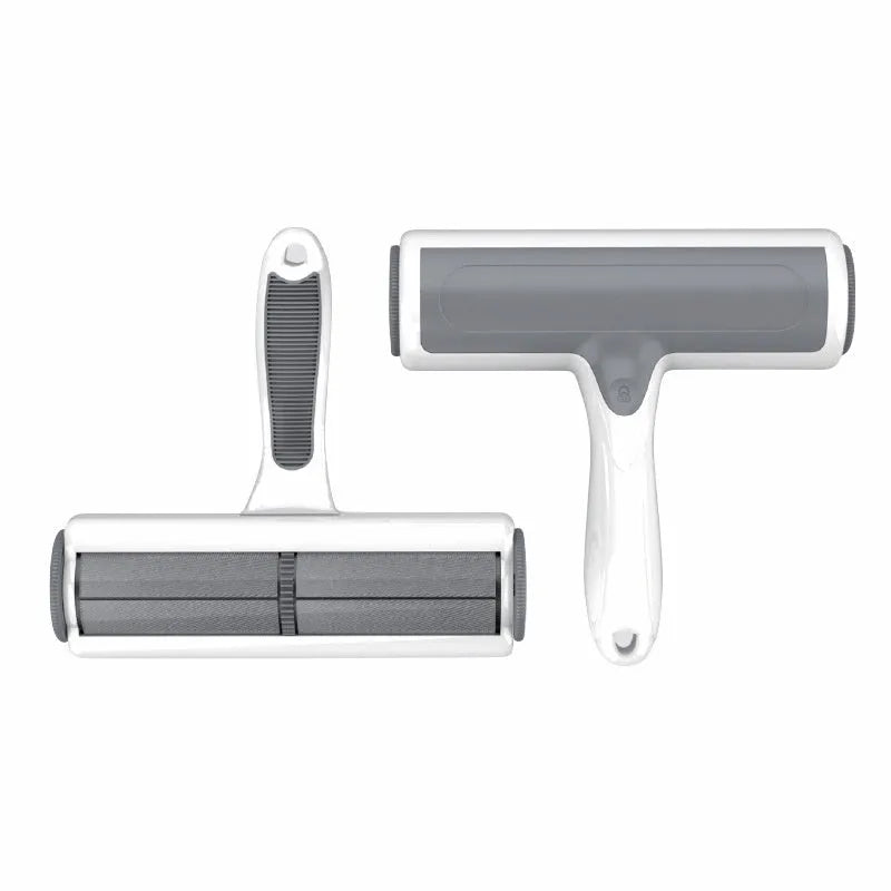 Automatic pet hair lint roller with two-way rotating sticky brush for sofa cleaning