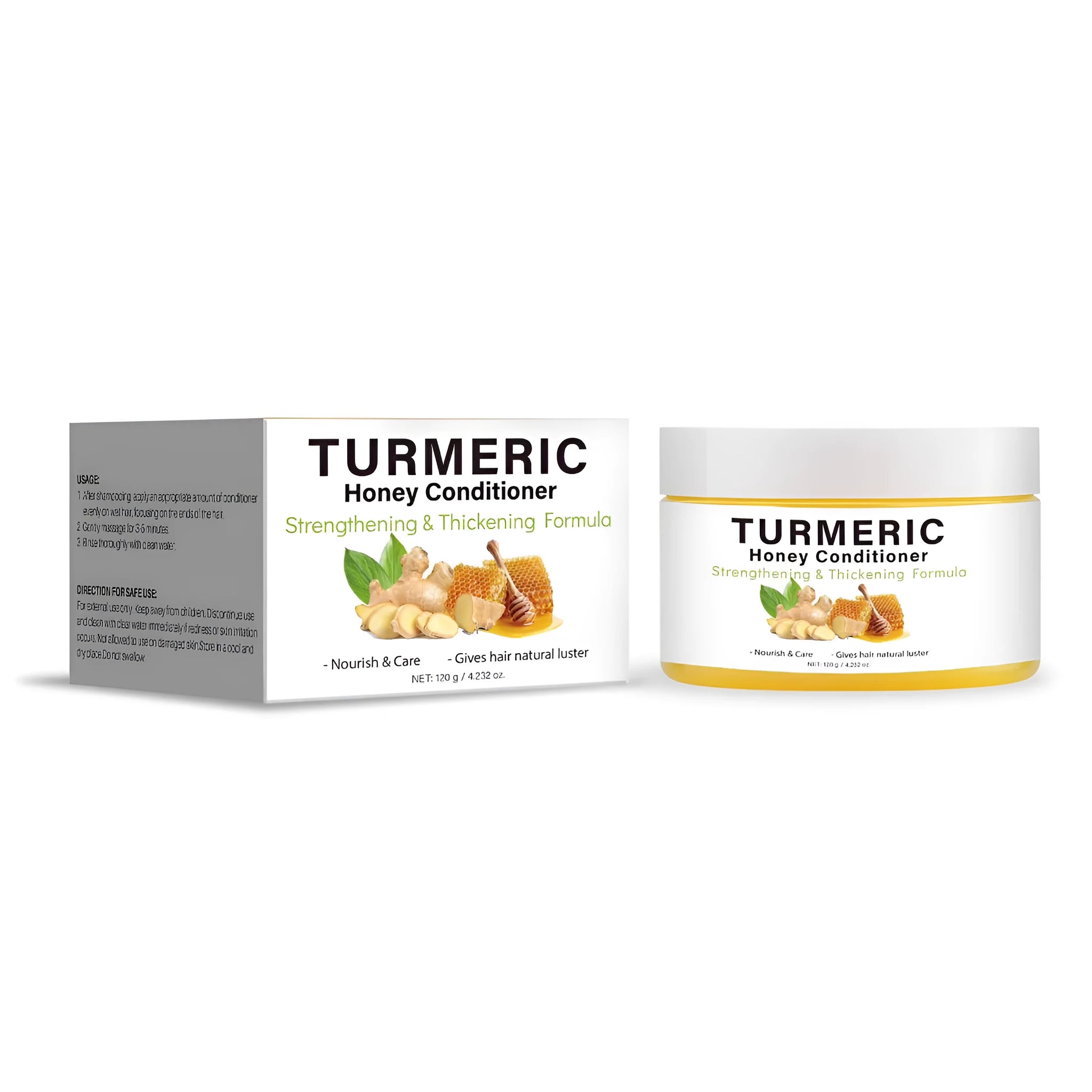 Turmeric Honey Conditioner tube, 120g, for dry curly frizzy hair