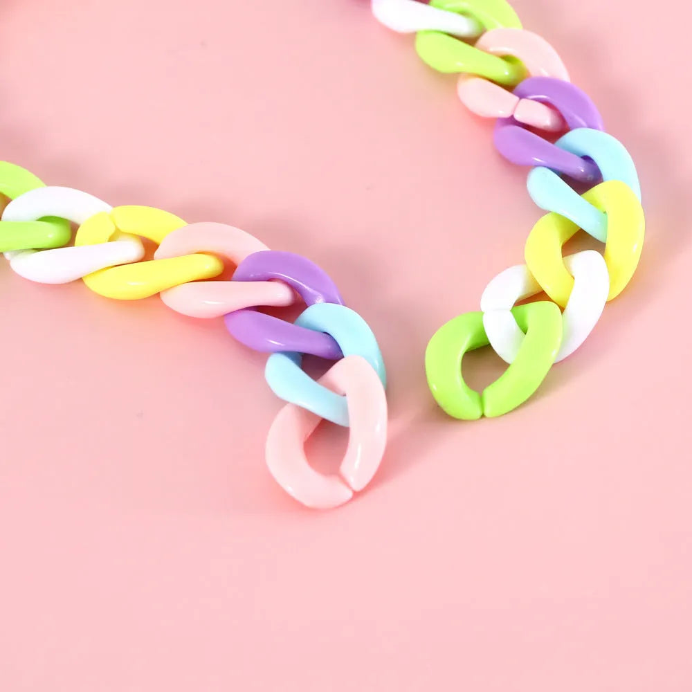 Macaron candy colour plastic adjustable pet collar for cats or dogs in blue or pink.