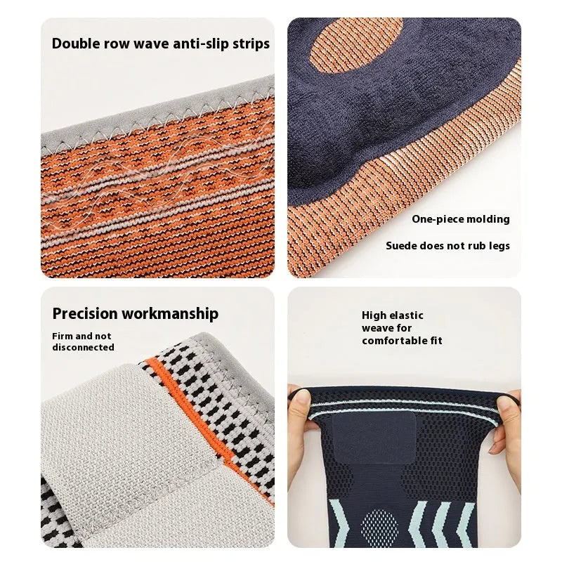 Nylon knee pad for cycling running mountaineering in three colours and three sizes (M L XL)