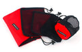 Five Oxford drawstring bags with 200D cloth and mesh in a set for storage and travel