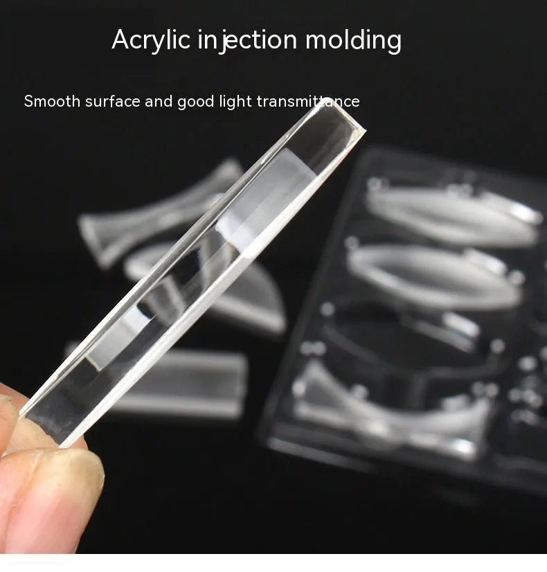 Acrylic parallel lens 8-piece set for junior high school physics optical experiments, model H424