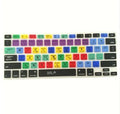Silicone keyboard cover with Adobe Illustrator shortcuts for MacBook Pro Air 13 15 17, 28.7cm x 11.9cm.