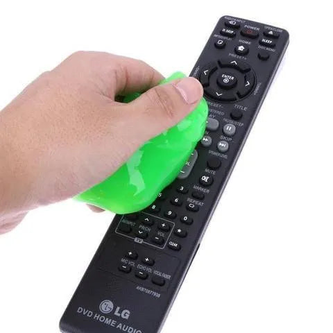 Blue Magic Cleaning Gel in a 160g box for dust removal on keyboards and car dashboards.