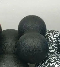 Mini EPP peanut massage ball in 8cm size on a flat surface, for balance training and muscle massage