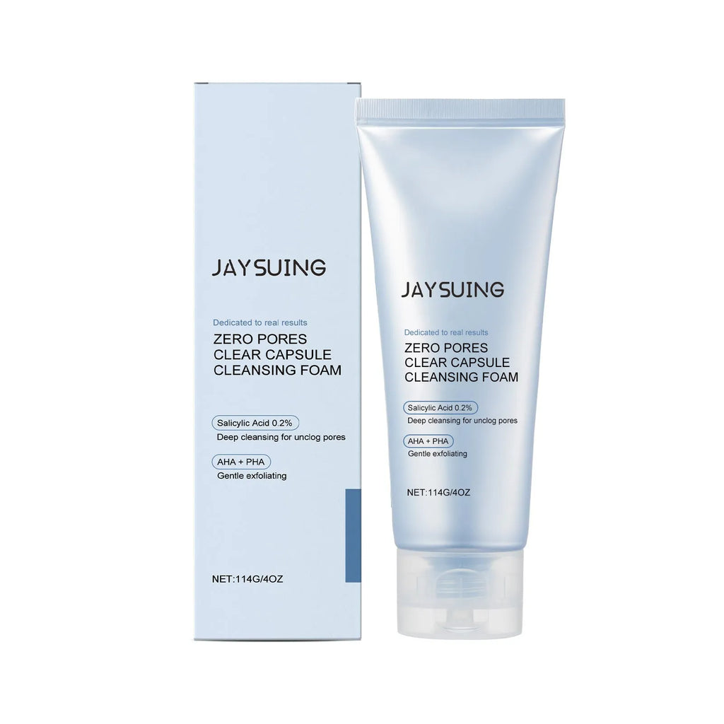 114g tube of salicylate and lactic acid facial cleanser for delicate pores.